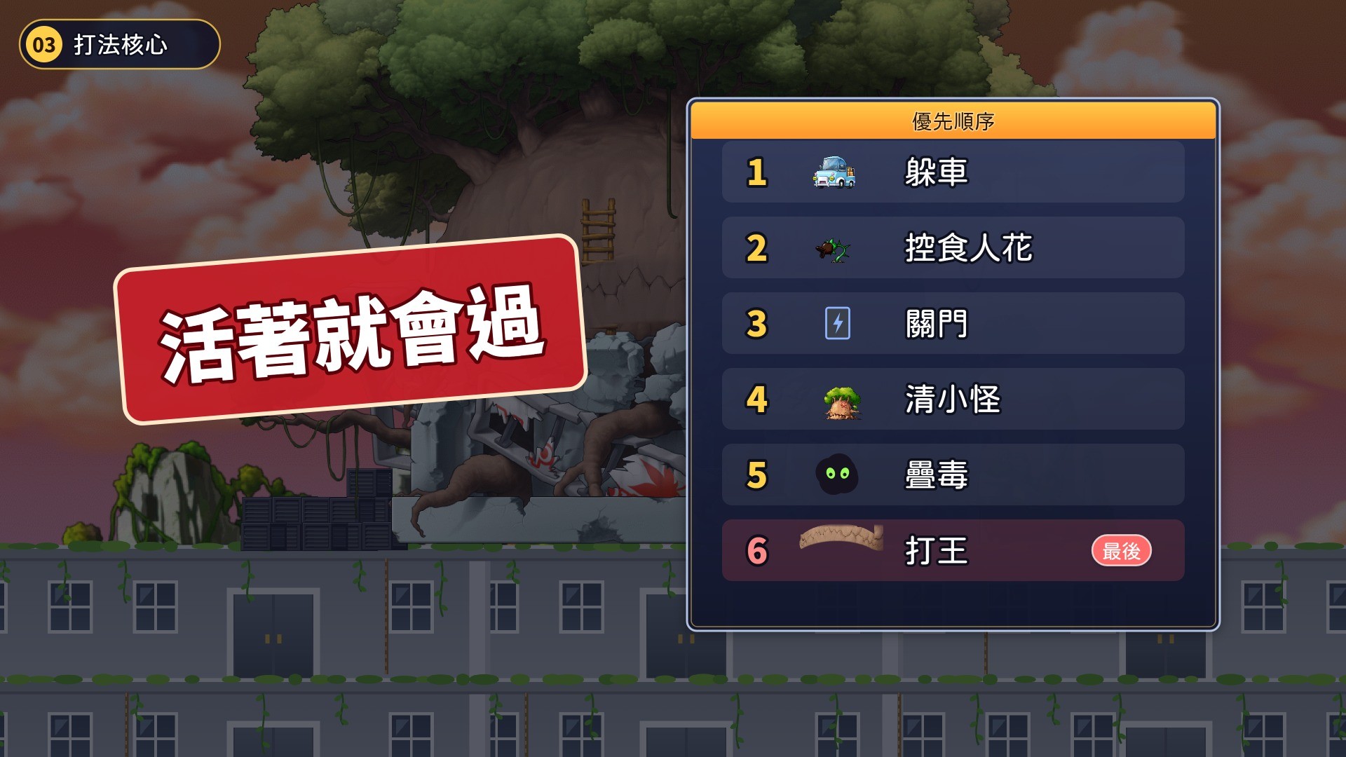 打法核心與優先順序