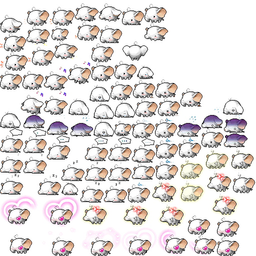 白色大象動作圖集