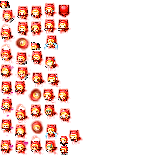 鮮紅小惡魔動作圖集