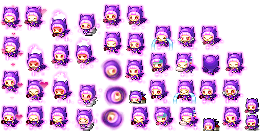 紺紫小惡魔動作圖集