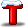 紅色英文字母 T