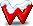 紅色英文字母 W
