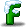 綠色英文字母 F