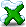 綠色英文字母 X